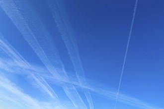 Cloud formation in the sky, background, North Rhine-Westphalia, Germany