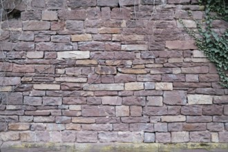 Old stone wall as background, vintage, North Rhine-Westphalia, Germany