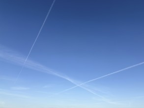 Cloud formation in the sky, background, North Rhine-Westphalia, Germany