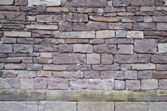 Old stone wall as background, vintage, North Rhine-Westphalia, Germany