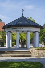 Fountain temple of the Arminius spring, drinking hall, Bad Lippspringe, climatic health resort,