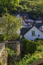 A historic half-timbered village in the morning. Beautiful light in Monreal im Elztal,