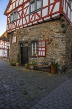 A historic half-timbered village in the morning. Beautiful light in Monreal im Elztal,