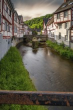 A historic half-timbered village in the morning. Beautiful light in Monreal im Elztal,