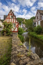 A historic half-timbered village in the morning. Beautiful light in Monreal im Elztal,