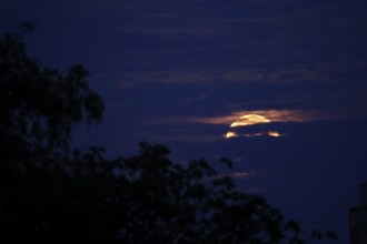 Moon on a summer night, Germany