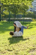 Healthy lifestyle with young men practicing Jiu Jitsu