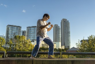 Mastering the art of Jiu Jitsu with a city view