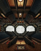 Architectural clarity meets symmetrical art. Peter Behrens Building, Höchst Industrial Park,