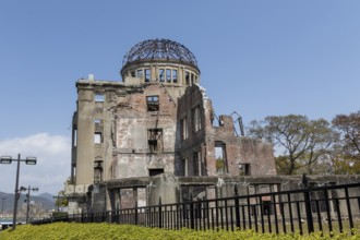 Atomic Bomb Dome, ruins of the former Chamber of Commerce and Industry building, landmark, UNESCO