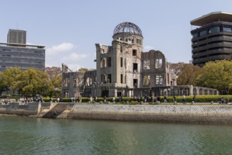 Atomic Bomb Dome, ruins of the former Chamber of Commerce and Industry building, landmark, UNESCO