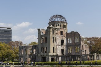 Atomic Bomb Dome, ruins of the former Chamber of Commerce and Industry building, landmark, UNESCO