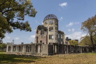 Atomic Bomb Dome, ruins of the former Chamber of Commerce and Industry building, landmark, UNESCO