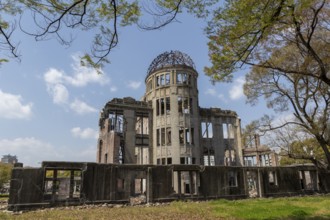 Atomic Bomb Dome, ruins of the former Chamber of Commerce and Industry building, landmark, UNESCO