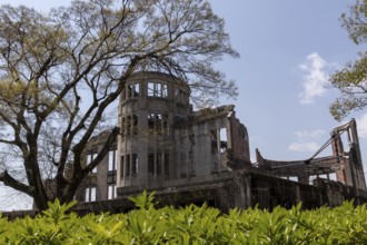 Atomic Bomb Dome, ruins of the former Chamber of Commerce and Industry building, landmark, UNESCO