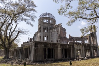 Atomic Bomb Dome, ruins of the former Chamber of Commerce and Industry building, landmark, UNESCO