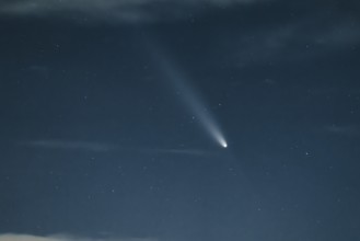 Comet C2023 A3 travelling through space. Frankfurt am Main, Hesse, Germany