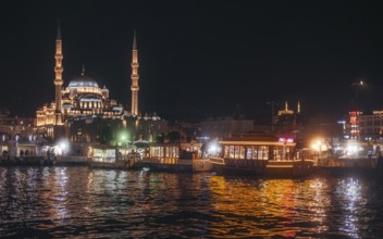 Between Yeni Mosque and fish sandwich vendor. Eminönü, Istanbul, Turkey