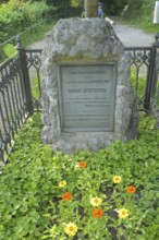 Georg Büchner grave and memorial, Germaniastrasse, Zurich, Switzerland