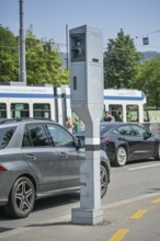 Speed camera, Bürkliplatz, Zurich, Switzerland