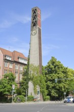 Church tower, Protestant church, Detmolder Straße, Wilmersdorf, Berlin, Germany