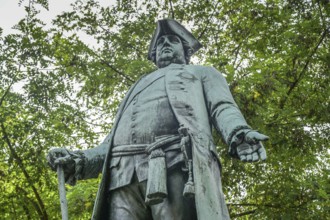 Monument to King Friedrich Wilhelm I, Kirchgasse, Bohemian Quarter, Neukölln, Berlin, Germany
