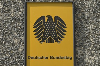 Shield, Eagle, German Bundestag, Mitte, Berlin, Germany