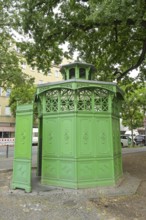 Toilet, urinal, Cafe Achteck, Karl-Marx-Straße, Neukölln, Berlin, Germany