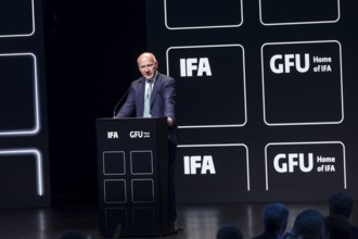 Kai Wegner (Governing Mayor of Berlin, CDU) speaks at the opening gala of the IFA consumer