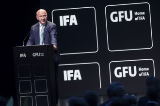 Kai Wegner (Governing Mayor of Berlin, CDU) speaks at the opening gala of the IFA consumer