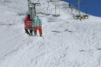 Chairlift, Alpe Tognola ski area, San Martino di Castrozza, Trentino, South Tyrol, Italy