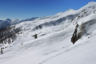 Alpe Tognola ski area, San Martino di Castrozza, Trentino, South Tyrol, Italy