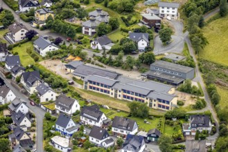Aerial view, Municipal Primary School Am Burgfeld, Bad Berleburg, Wittgensteiner Land, North