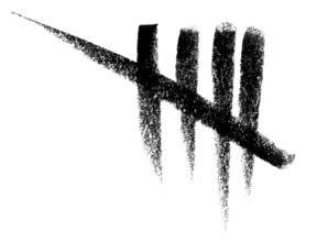 Crayon sketched counting symbol done by me