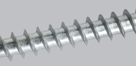 Metallic screw detail in light grey back