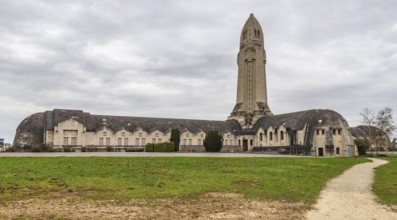 Scenery around the Douaumont Ossuary, a memorial located near Verdun in France