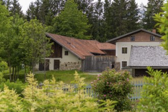Scenery around Finsterau in the Bavarian Forest in southern Germany