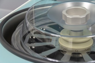 Detail of a centrifuge in a medical lab