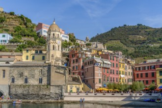 Scenery around Vernazza, a small town at a coastal area named Cinque Terre in Liguria, located in