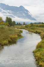 Idyllic impression around Vaduz, the capital city of Liechtenstein at autumn time