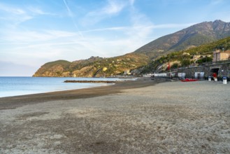 Scenery around Levanto, a small town at a coastal area in the province of La Spezia in Liguria,
