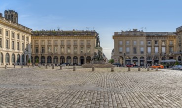 Impression around Place Royale in Reims, the most populous city in the French department of Marne