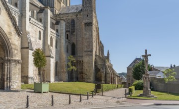 Fecamp Abbey in Fecamp, a commune in the Seine-Maritime department in the Normandy Region of France