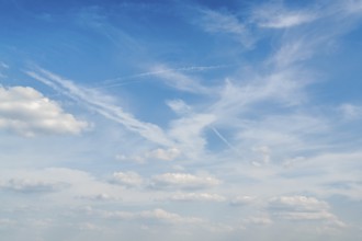 Full frame sunny sky with some clouds