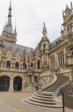 Benedictine Palace in Fecamp, a commune in the Seine-Maritime department in the Normandy Region of