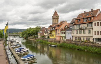 City view of Wertheim am Main in Southern Germany at summer time