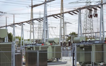 Detail of a electrical substation in Southern Germany