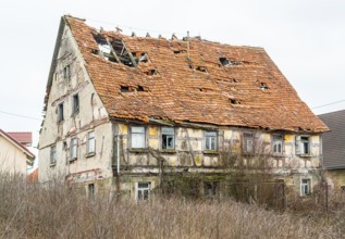A rundown old farmhouse in Southern Germany