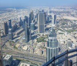 Aerial view of Dubai in the United Arab Emirates