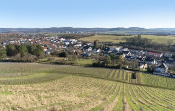 Scenery around Untergruppenbach seen from Stettenfels Castle, a medieval castle in Southern Germany